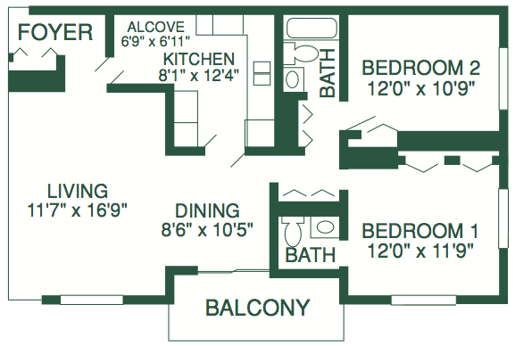 RiverForest2Bed1-5